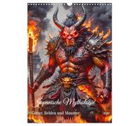 Mythologie japonaise - Dieux, héros et monstres, Version française (Calendrier mural 2026 DIN A3 portrait), Calendrier CALVENDO mensuel