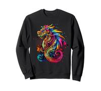 Mythologie Mexicaine Quetzalcoatl Serpent à Plumes aztèque Sweatshirt