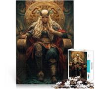 Mythologie Nordique de Frigg Puzzles de 1000 pièces pour Adolescents Jeu intellectuel Car C'est Un pour Toute la Famille 38x26cm