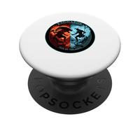 Mythologie Nordique Fenrir Thor Loki Ragnarok Fate of The Gods PopSockets PopGrip Adhésif