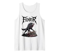 Mythologie Nordique Fenrir Viking Wolf Nordic Legend Warrior Débardeur