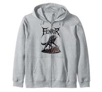 Mythologie Nordique Fenrir Viking Wolf Nordic Legend Warrior Sweat à Capuche