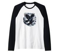 Mythologie Nordique Odin's Ravens Huginn et Muninn Midgard Manche Raglan