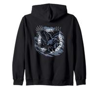 Mythologie Nordique Odin's Ravens Huginn et Muninn Midgard Sweat à Capuche