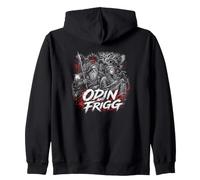 Mythologie Nordique Viking Odin and Frigg Ravens Sweat à Capuche