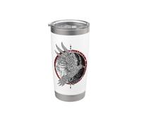 Mythologie nordique viking - Rune - Symbole Valhalla Gobelet isotherme en acier inoxydable double paroi