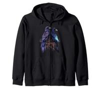 Mythologie Nordique Viking Warrior Ravens Sweat à Capuche