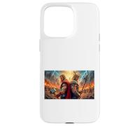 mythologie Odin and Thor The Gods March Into Final Battle Coque pour iPhone 15 Pro Max