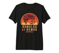 Mythologie Romaine Romulus et Remus T-Shirt Haut de Gamme