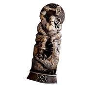 Mythologie Statue de Thor Sculpture Dieux Figurines en résine Panthéons scandinaves Décoration de bureau de mariage Centre de table
