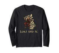 Mythologie Viking médiévale - Dieu Norse Trickster God Loki Manche Longue