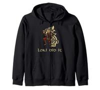 Mythologie Viking médiévale - Dieu Norse Trickster God Loki Sweat à Capuche