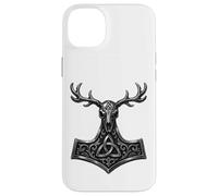 Mythologie Viking Nordique Mjolnir Valknut Triquetra Coque pour iPhone 14 Plus