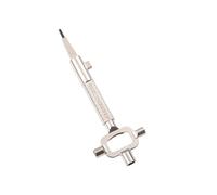 Mythosurge Clé de chantier universelle, clé d'architecte, clé de chantier avec jauge de cylindre, alliage de zinc, outils de mesure