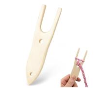 Mythrojan Bone Lucet Fork Craft Tool with Polished Finish for Weaving, Braiding, Cord Making Tool for Knitters, Crochters, LARPers, Reenactors, Fiber Artists