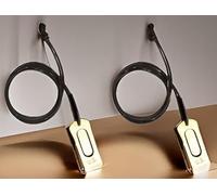 Mythrojan Dog Clickers Combo Set, Pet Training Clicker with Leather Cord US Engraved WII Military Metal Gear Brass and Steel Animal Training Clickers - Pack of 2