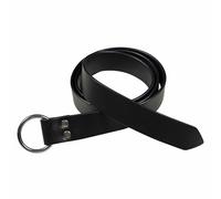 Mythrojan Medieval Leather Belt Viking Knight Belt Renaissance Costume Accessories for Medieval Events, LARP, Renaissance, Ren Faire, Costume Parties, Black - 70 Inches