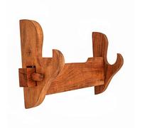 Mythrojan Medieval Sword Stand Solid Wood Horizontal Display Rack for Katana, Samurai, Gladiator, Crusader Swords Elegant Tabletop Holder, 1-Tier - Natural