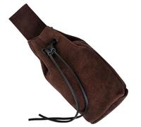 Mythrojan Pochette pour ceinture avec cordon de serrage, accessoire de costume Renaissance - Marron chocolat, marron chocolat, 8" x 6.5”