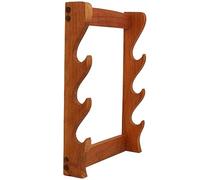 Mythrojan Solid Wood Sword Stand Medieval Sword Wall Mount Samurai Sword Display Stand Katana Sword Holder Gladiator Sword Wall Display Crusader Sword Stand Knife Stand for Display - Three Tier Stand