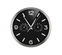 MyTime DCF Thermo-/ Hygro- Horloge murale 25cm noir 8020315CM3000