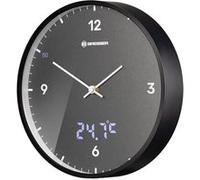 BRESSER MyTime LEDsec Horloge murale 24 cm avec affichage de la température