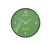 BRESSER MyTime LEDsec Horloge murale 24 cm avec affichage de la température