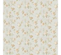 MyTinyWorld Paquet de 5 Maison de Poupées Assortiment Blanc Fleurs sur Bleu Pâle Papier Peint Feuilles
