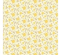 MyTinyWorld Paquet de 5 Maison de Poupées Jaune Roses Papier Peint Feuilles
