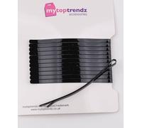 Mytoptrendz® Épingles à cheveux lisses en métal pour femme et fille (Noir-80 mm)