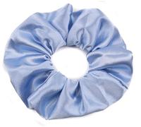 Mytoptrendz® Grand chouchou en satin uni et scintillant - Sans traces - Sans traces - Sans danger - Accessoire pour cheveux épais (bleu ciel)