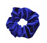 Mytoptrendz® Grand chouchou luxueux en velours doux et lisse pour queue de cheval (bleu roi)