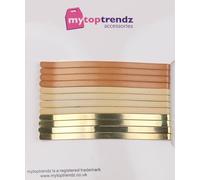 Mytoptrendz® Lot de 12 grandes épingles à cheveux unies longues et larges en forme de courbe plate pour femmes et filles - Accessoires de coiffure épais (mélange blond doré, 80 mm)