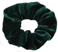 Mytoptrendz® Luxueux chouchou en velours lisse de qualité supérieure pour queue de cheval Vert foncé