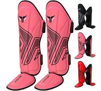 Mytra Fusion Adult Shin Pad, Shin Protector, Shin Guard for Boxing, MMA, Muay Thai, & Martial Arts Training (Pink, S/M)