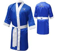 Mytra Fusion Boxing Robe Training Robe Personalized Muay Thai Gown (Blue, L)