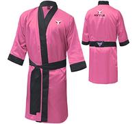 Mytra Fusion Boxing Robe Training Robe Personalized Muay Thai Gown (Pink, L)