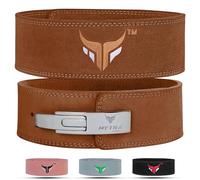 Mytra Fusion ceinture musculation 100% Cuir Véritable ceinture leste musculation Blanc Levier, ceinture de musculation Powerlifting ceinture musculation homme and femme