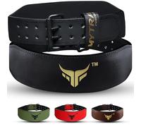 Mytra Fusion Ceinture Musculation 4 Pouces Ceinture Idéal pour l'entraînement, Le Levage de Puissance, Le Soutien du Dos Ceinture Fitness Femme