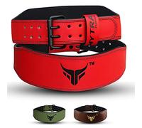 Mytra Fusion Ceinture Musculation 4 Pouces Ceinture Idéal pour l'entraînement, Le Levage de Puissance, Le Soutien du Dos Ceinture Fitness Femme (Red, Small)