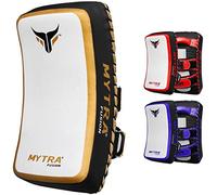 Mytra Fusion Muay Thai Bouclier de Frappe Incurvée Boxe Bouclier - pao de Boxe Thai pour la Boxe, Kickboxing, MMA, Le karaté, Taekwondo, l'entraînement et Arts Martiaux X 1 Unité Unique