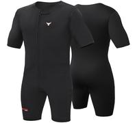 Mytra Fusion Néoprène Combinaison de survêtement pour hommes et femmes, extensible, perte de poids, pour amincir, Fitness, exercice de gymnastique, course à pied et natation (Black, L)