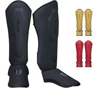 Mytra Fusion Protege Tibia Boxe MMA, Muay Thai Shin Instep Protection Protege Tibia Boxe Enfant pour Kickboxing, Training, BJJ, Sparring, Boxing Gear et Arts Martiaux