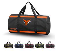 Mytra Fusion Sac de Voyage - Sac de Sport avec bandoulière réglable Sacs de Voyage pour Hommes & Femmes Voyage, Week-End, Sac Voyage (Black/Orange)
