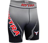 Mytra Fusion Tudo Shorts Compression Shorts MMA Thermal Compression Shorts Crossfit Base Layer Running Short Heat Gear Trunks Vale Tudo (Black Grey, Medium)