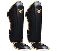 Mytra Kids Shin Guards Shin Pads Shin Protector for Boxing MMA Muay Thai Martial Arts Kickboxing Workout Training Protection (Black, XXS)