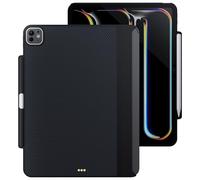 Mytrix 13" Case Compatible with iPad Pro 13 inch Case (M4, 2024) with Pencil Holder Magic Keyboard & Smart Keyboard Folio Support Apple Pencil Charging, Slim Protective Cover with Carbon Fiber Texture