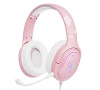 Mytrix Casque Supra-auriculaire Rose Cherry Blossom avec Lumières RGB