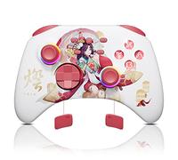 Mytrix Fille-série Switch Pro Manette avec Effet de lumière RVB, Manette Accrocheuse pour Nintendo Switch, Liberté Sans fil, Connexion automatique, Réponse instantanée, Contrôle précis, Autonomie 15H