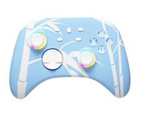 Mytrix Wireless Pro Controllers with Hall Effect Joysticks/Hall Trigger (No Drift), Blue Bluetooth Controller for Nintendo Switch, Windows PC iOS Android Steam with RGB Light/Programmable/Turbo